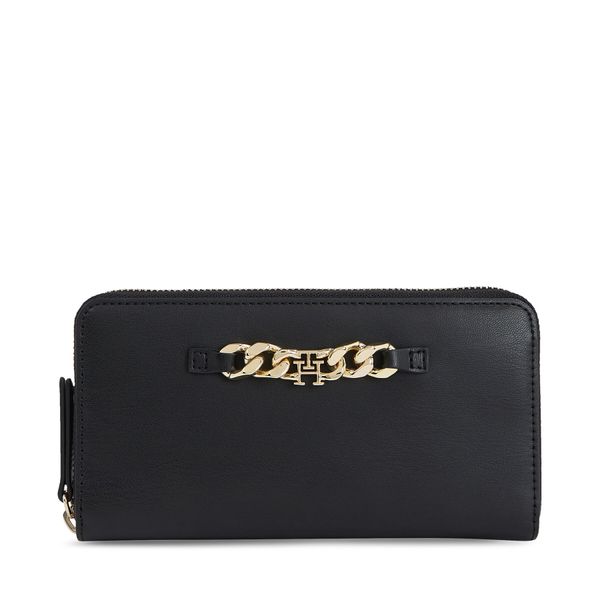 Tommy Hilfiger Veliki ženski novčanik Tommy Hilfiger Th Luxe Large Za AW0AW15608 Black BDS
