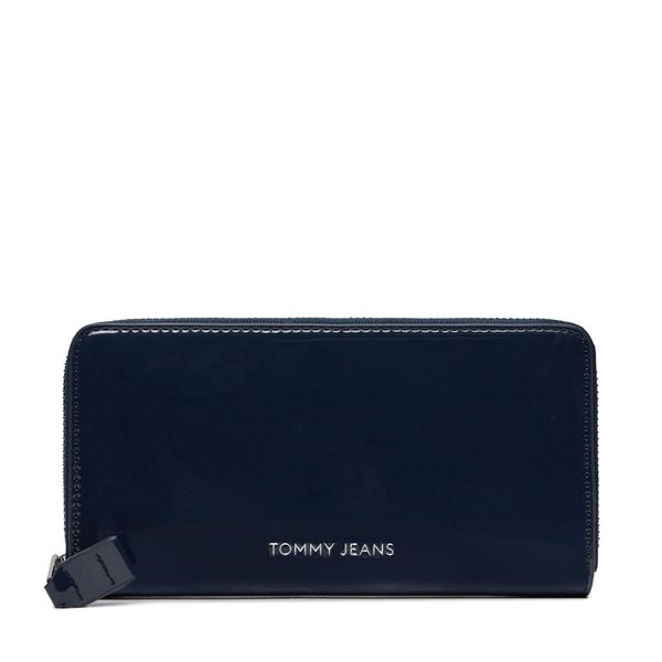 Tommy Jeans Veliki ženski novčanik Tommy Jeans Tjw Ess Must Large Za Patent AW0AW16143 Dark Night Navy C1G