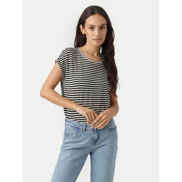 Vero Moda Vero Moda T-shirt Ava 10284469 Crna Regular Fit
