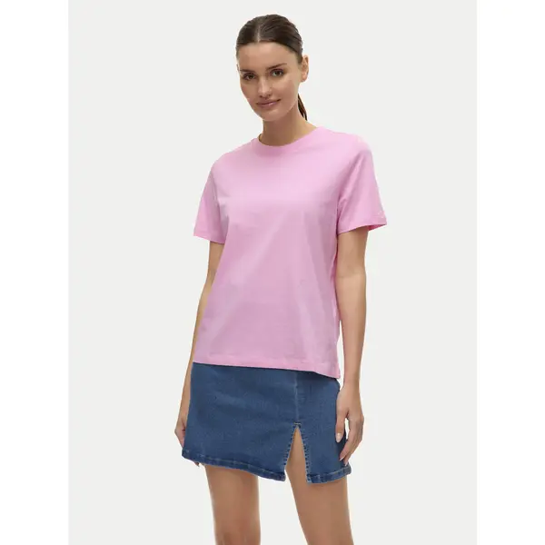 Vero Moda Vero Moda T-shirt Paulina 10316991 Ružičasta Regular Fit