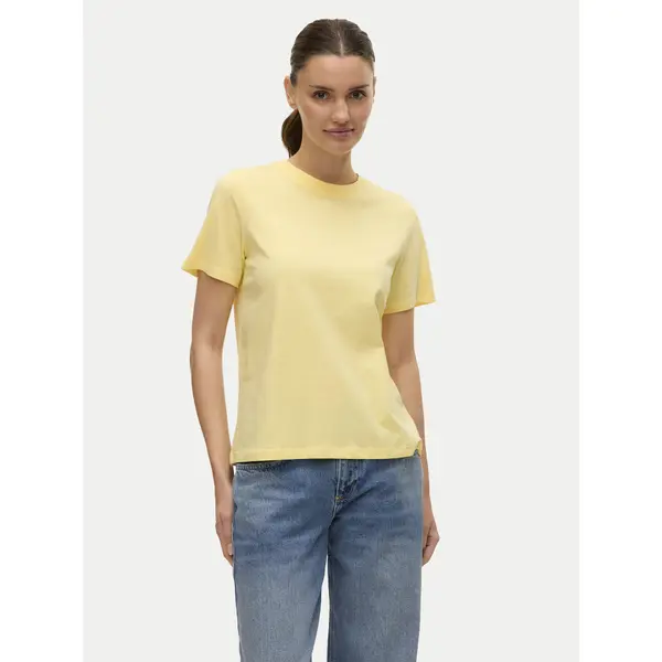 Vero Moda Vero Moda T-shirt Paulina 10316991 Žuta Regular Fit