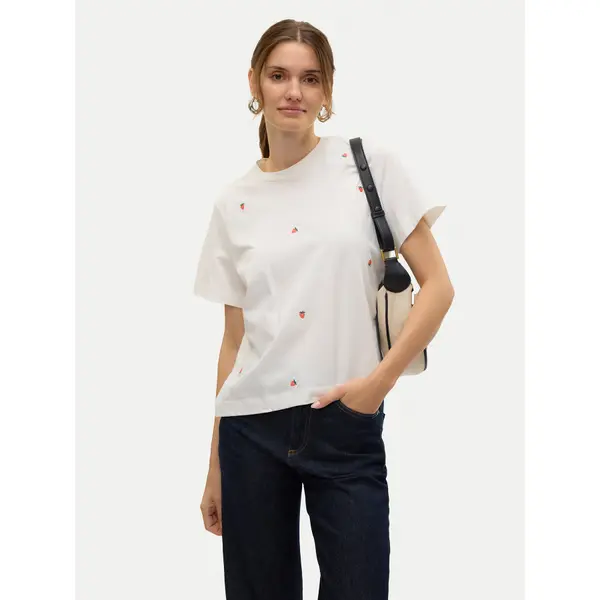 Vero Moda Vero Moda T-shirt Solvei 10325318 Bijela Regular Fit