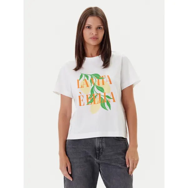 Vero Moda Vero Moda T-shirt Sonna 10327143 Bijela Regular Fit