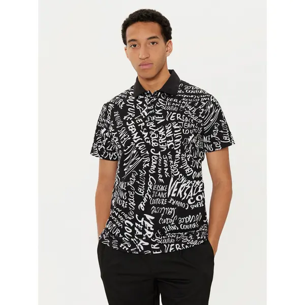 Versace Jeans Couture Versace Jeans Couture Polo 78GAG6R0 Crna Regular Fit