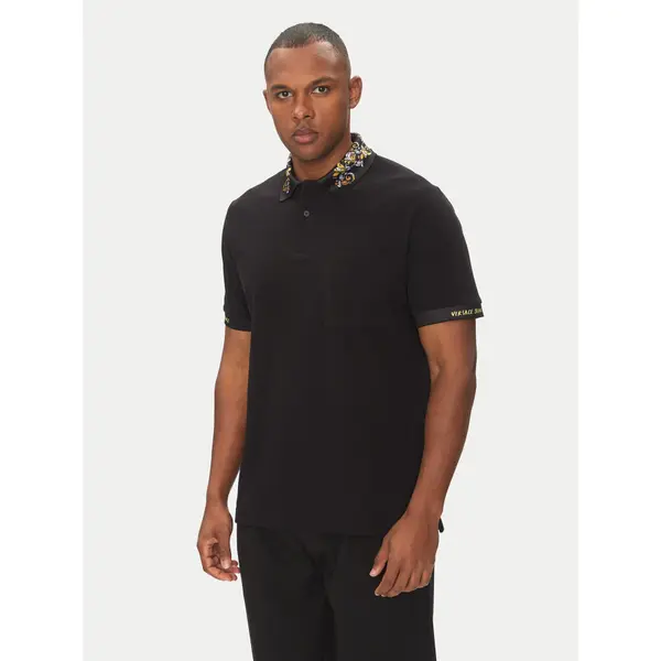 Versace Jeans Couture Versace Jeans Couture Polo 78GAGT04 Crna Regular Fit