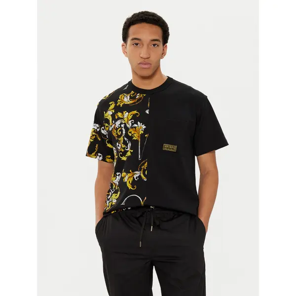 Versace Jeans Couture Versace Jeans Couture T-shirt 78GAH609 Crna Regular Fit