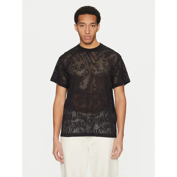 Versace Jeans Couture Versace Jeans Couture T-shirt 78GAH6R0 Crna Regular Fit