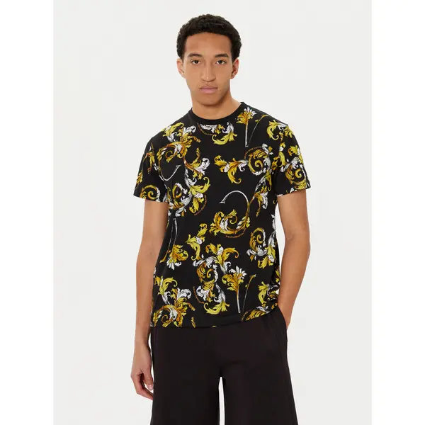Versace Jeans Couture Versace Jeans Couture T-shirt 78GAH6S0 Crna Slim Fit