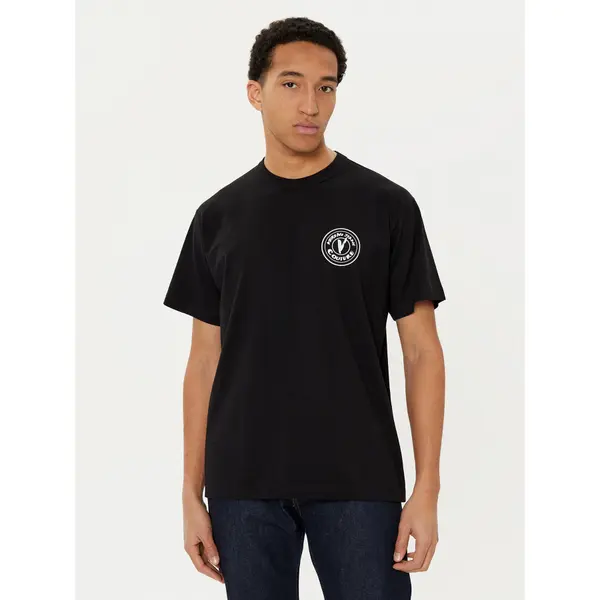 Versace Jeans Couture Versace Jeans Couture T-shirt 78GAHE07 Crna Regular Fit