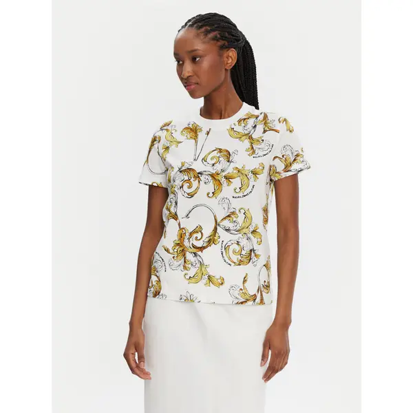 Versace Jeans Couture Versace Jeans Couture T-shirt 78HAH613 Bijela Regular Fit