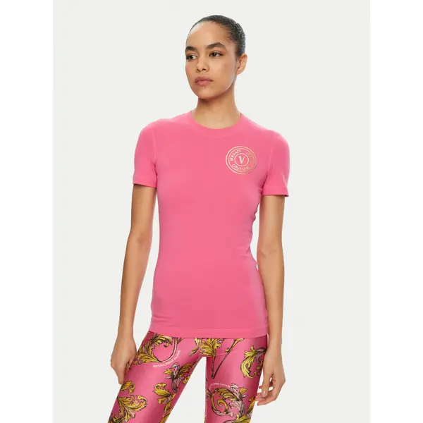 Versace Jeans Couture Versace Jeans Couture T-shirt 78HAHT00 Ružičasta Regular Fit