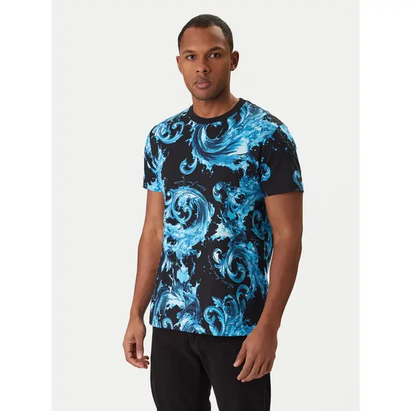 Versace Jeans Couture Versace Jeans Couture T-shirt 80GAH6S0 JS543 Plava Regular Fit