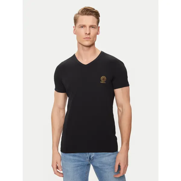 Versace Versace T-shirt AUU01004 Crna Regular Fit