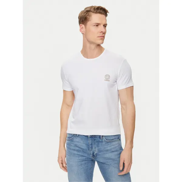 Versace Versace T-shirt Medusa AUU01005 Bijela Slim Fit
