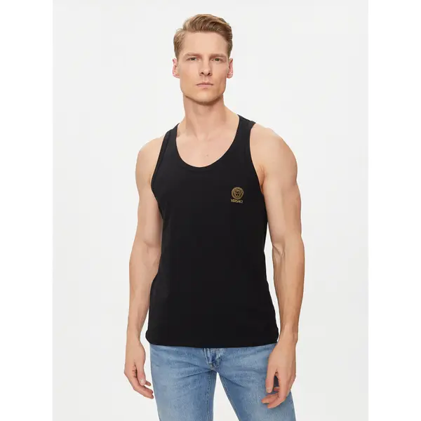 Versace Versace Tank top Medusa AUU01012 Crna Regular Fit