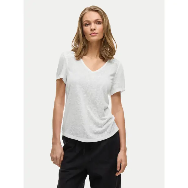 Vila Vila T-shirt Amer 14093441 Bijela Regular Fit