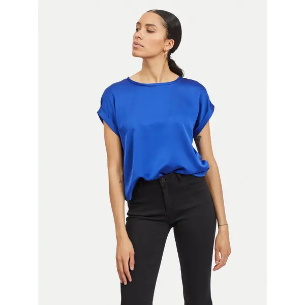 Vila Vila T-shirt Ellette 14059563 Plava Regular Fit