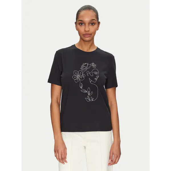 Vila Vila T-shirt Sybil 14108062 Crna Regular Fit
