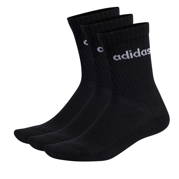 adidas Visoke unisex čarape adidas Linear Crew Cushioned Socks 3 Pairs IC1301 black/white