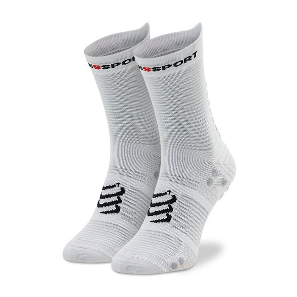Compressport Visoke unisex čarape Compressport Pro Racing Socks V4.0 Run High XU00046B_010 Bijela