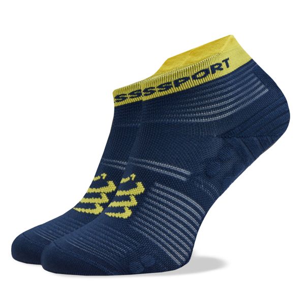 Compressport Visoke unisex čarape Compressport Pro Racing V4.0 Run Low XU00047B Blues/Green Sheen