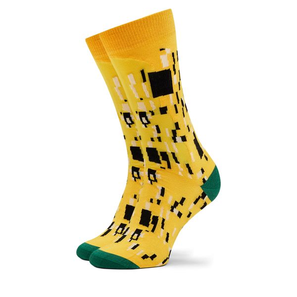 Curator Socks Visoke unisex čarape Curator Socks Kiss Žuta