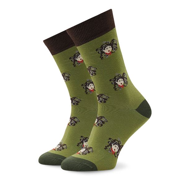 Curator Socks Visoke unisex čarape Curator Socks Medusa Zelena