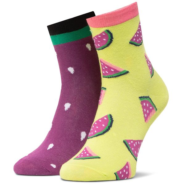 Dots Socks Visoke unisex čarape Dots Socks DTS-SX-462-R Ljubičasta