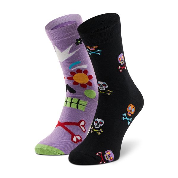 Dots Socks Visoke unisex čarape Dots Socks DTS-SX-486-X Ljubičasta