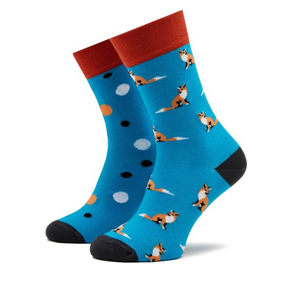 Funny Socks Visoke unisex čarape Funny Socks Fox SM1/10 Plava
