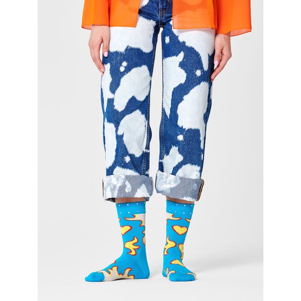 Happy Socks Visoke unisex čarape Happy Socks BLI01-0200 Plava