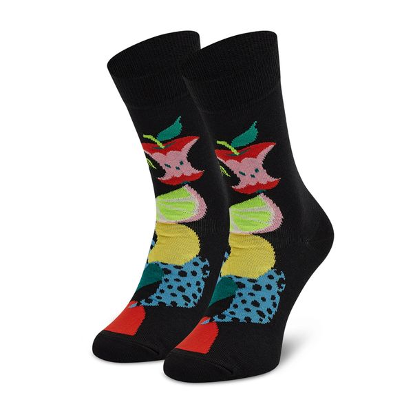 Happy Socks Visoke unisex čarape Happy Socks FRU01-9300 Crna