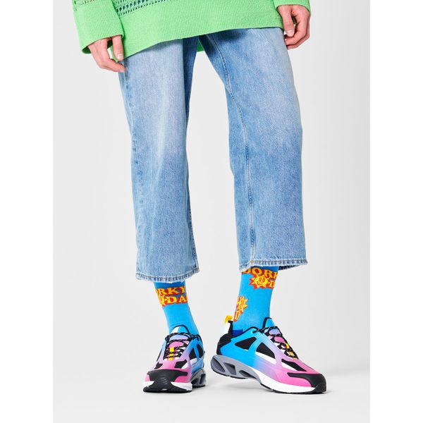Happy Socks Visoke unisex čarape Happy Socks NOD01-6300 Plava