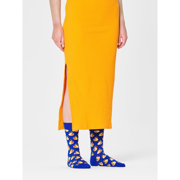 Happy Socks Visoke unisex čarape Happy Socks RUD01-6500 Tamnoplava