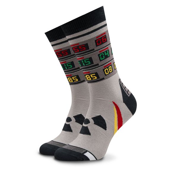 Heel Tread Visoke unisex čarape Heel Tread Time Maachine Siva