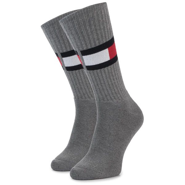Tommy Hilfiger Visoke unisex čarape Tommy Hilfiger 481985001 Middle Grey Melange 758