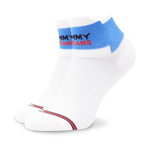 Tommy Jeans Visoke unisex čarape Tommy Jeans 701220288 White/Blue 003