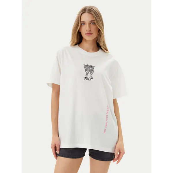 Volcom Volcom T-shirt Alix 3 B3512507 Bijela Oversize