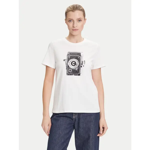 Weekend Max Mara Weekend Max Mara T-shirt Guglia 2525976031 Bijela Regular Fit