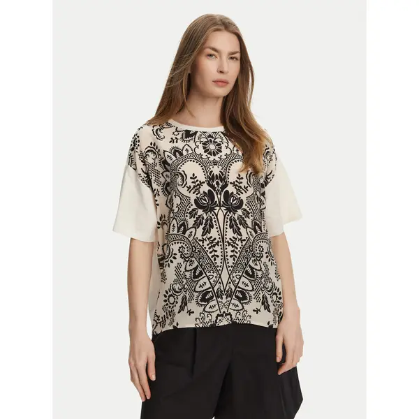 Weekend Max Mara Weekend Max Mara T-shirt Pampas 2515941082 Bež Relaxed Fit