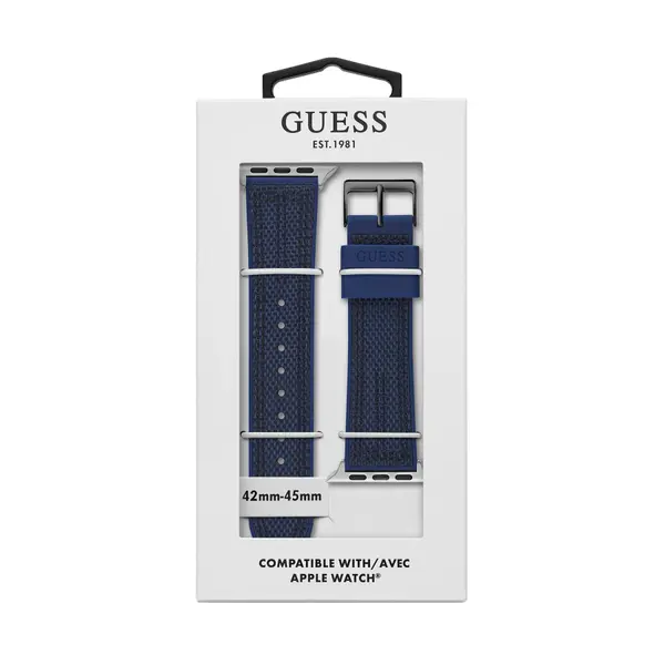 Guess Zamjenski remen za sat Apple Watch Guess CS3003S3 Tamnoplava