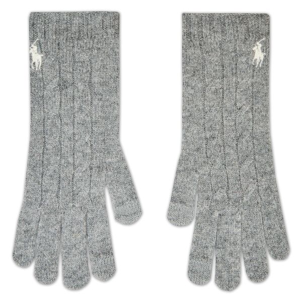 Polo Ralph Lauren Ženske rukavice Polo Ralph Lauren 455907236002 Grey Hthr