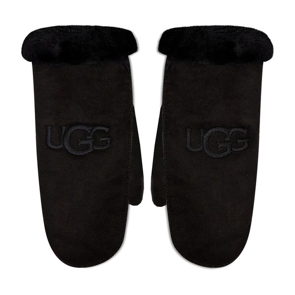 Ugg Ženske rukavice Ugg Sheepskin Embroider Mitten 20932 Blk
