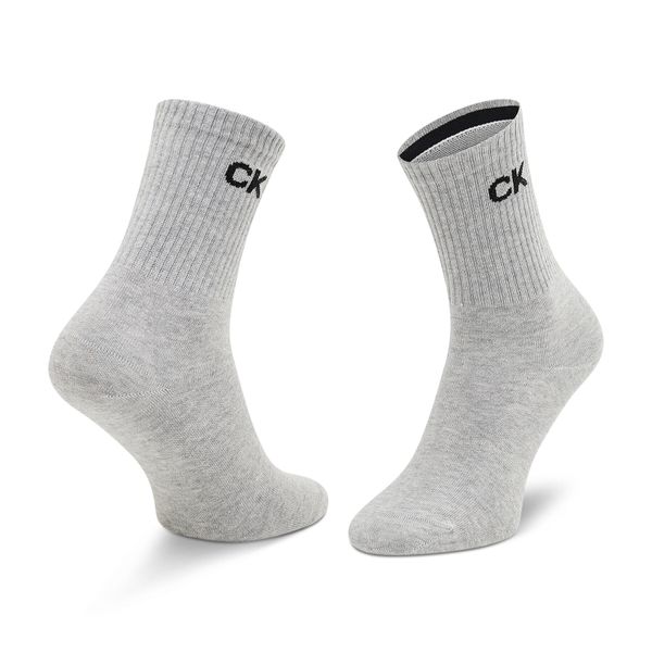 Calvin Klein Ženske visoke čarape Calvin Klein 701218784 Light Grey Melange 003