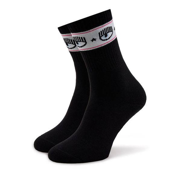 Chiara Ferragni Ženske visoke čarape Chiara Ferragni 76SB0J02 Crna