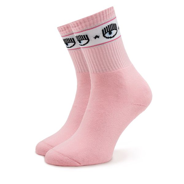 Chiara Ferragni Ženske visoke čarape Chiara Ferragni 76SB0J02 Ružičasta