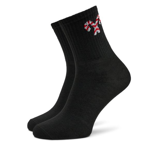 Pieces Ženske visoke čarape Pieces Ally Christmas 17132837 Black/Sugar Cane