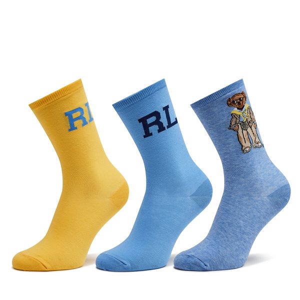 Polo Ralph Lauren Ženske visoke čarape Polo Ralph Lauren Ps Bear Box 455942355001 Grey