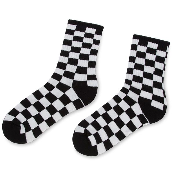 Vans Ženske visoke čarape Vans Checkerboard Crew VN0A3H3NHU0 r.38,5/42 Black/White