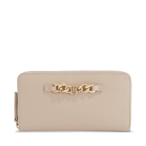 Tommy Hilfiger Ženski novčanik Tommy Hilfiger Th Luxe Large Za AW0AW15608 Bež